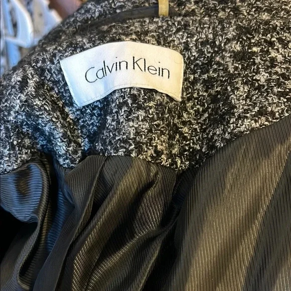 Calvin Klein Gray Wool Blend Double-Breasted Coat- NWOT - Picture 9 of 9